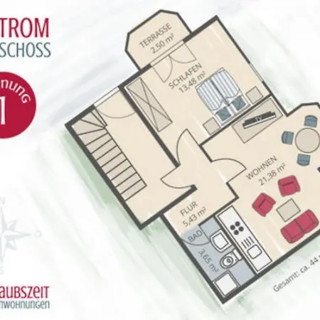 Apartment Elbstrom, 1